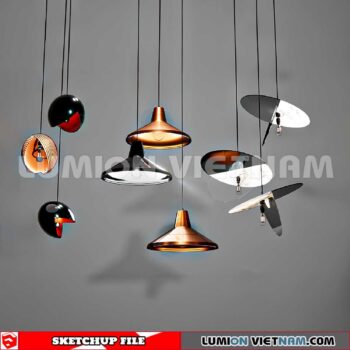 230705. Ceiling light Sketchup 3D Models