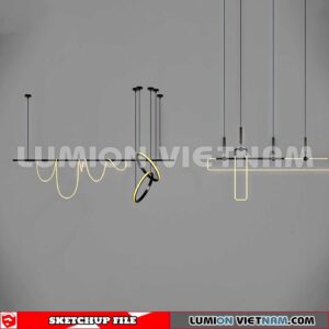 230705. Ceiling light Sketchup 3D Models