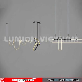 230705. Ceiling light Sketchup 3D Models