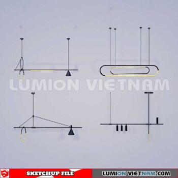 230705. Ceiling light Sketchup 3D Models