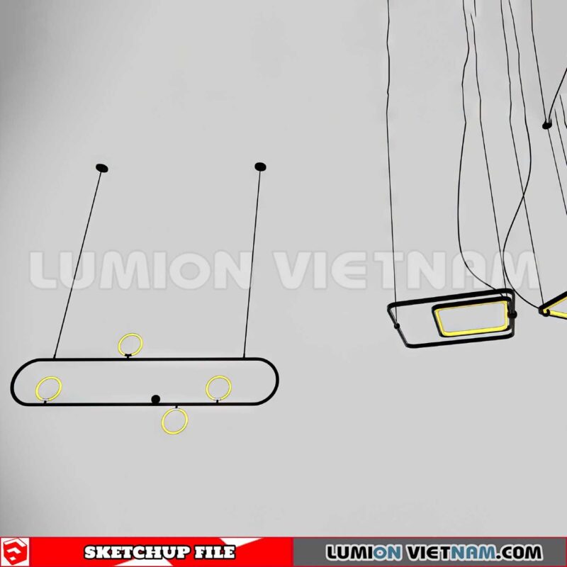 230705. Ceiling light Sketchup 3D Models