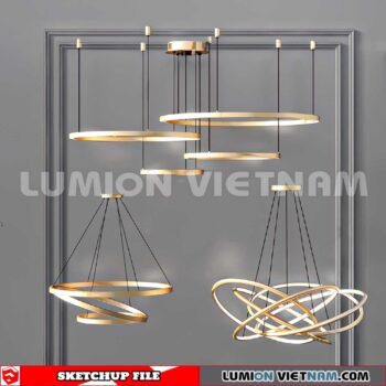 230705. Ceiling light Sketchup 3D Models