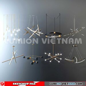 230705. Ceiling light Sketchup 3D Models