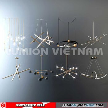 230705. Ceiling light Sketchup 3D Models