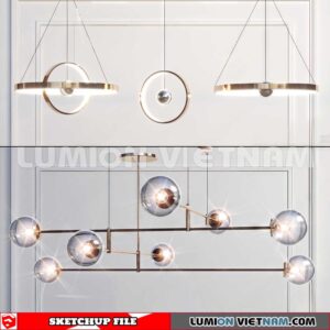 230705. Ceiling light Sketchup 3D Models