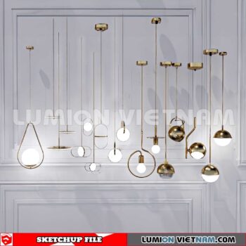 230705. Ceiling light Sketchup 3D Models