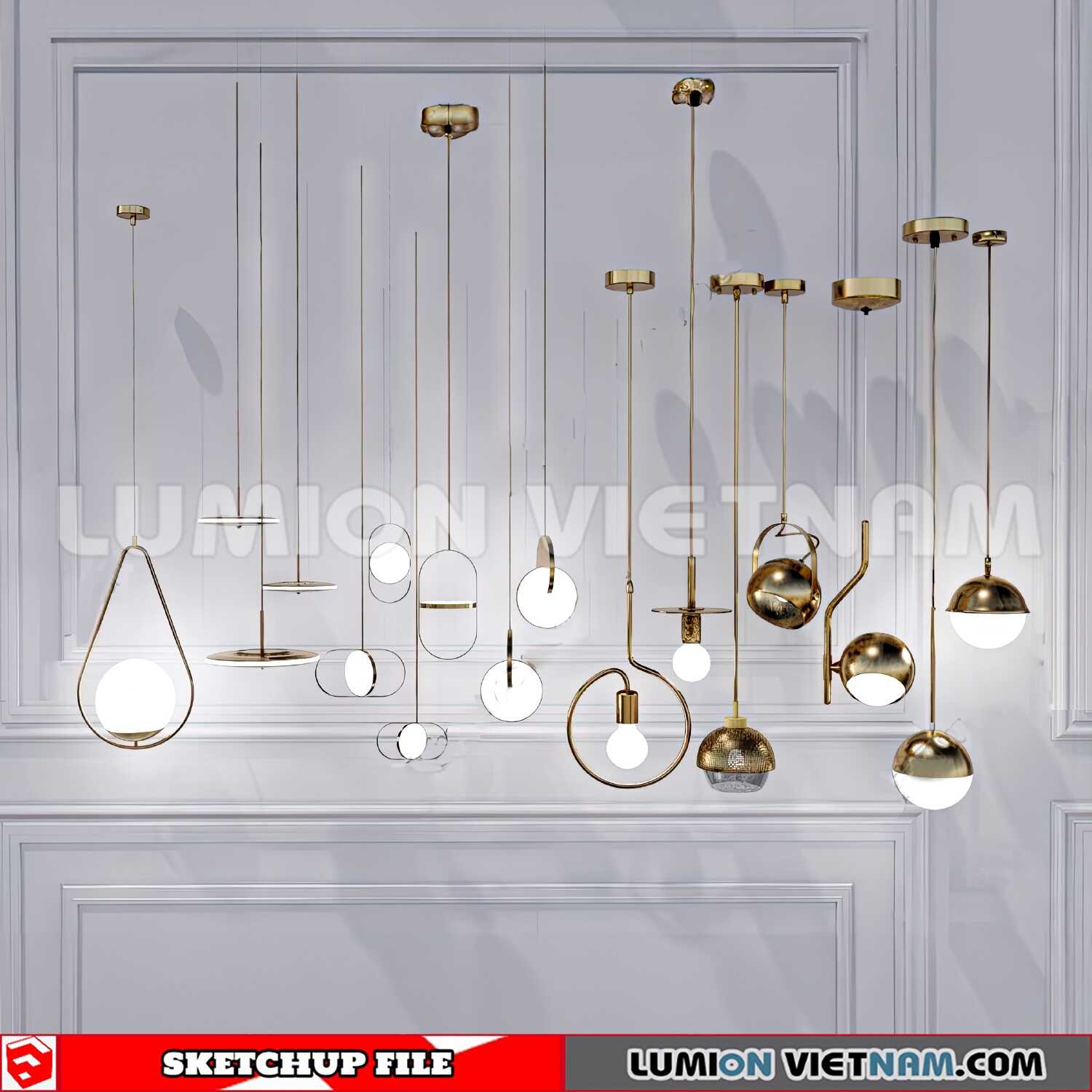230705-Ceiling-Light-(3)-Sketchup-Models