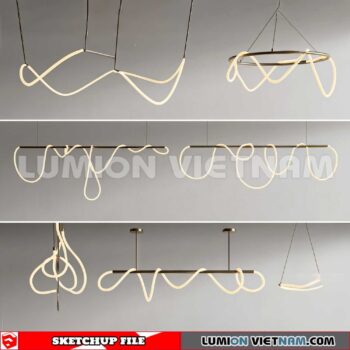 230705. Ceiling light Sketchup 3D Models