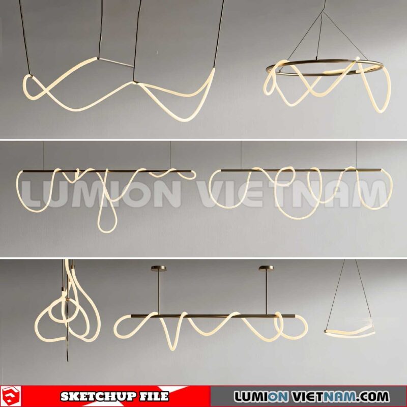230705. Ceiling light Sketchup 3D Models
