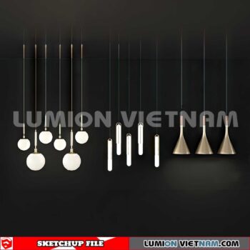 230705. Ceiling light Sketchup 3D Models