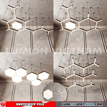 230705. Ceiling light Sketchup 3D Models