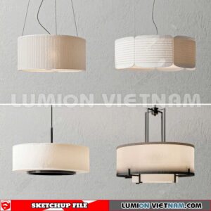 230705. Ceiling light Sketchup 3D Models