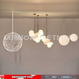 230705. Ceiling light Sketchup 3D Models