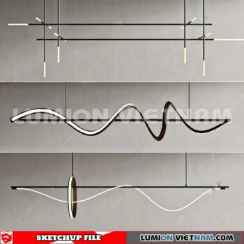 230705. Ceiling light Sketchup 3D Models