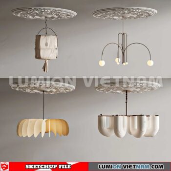 230705. Ceiling light Sketchup 3D Models