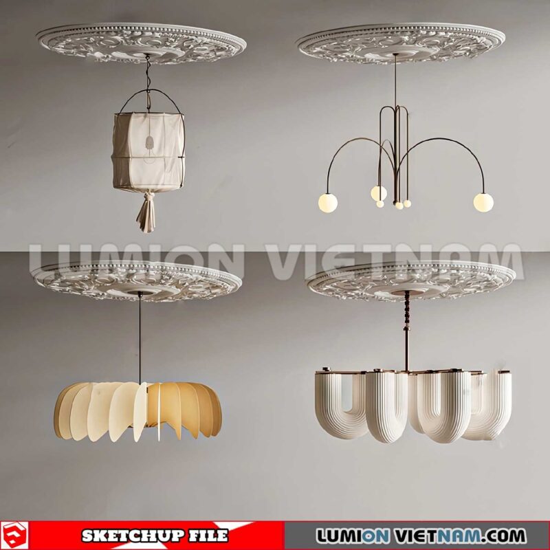 230705. Ceiling light Sketchup 3D Models