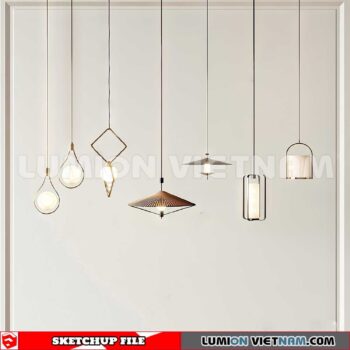 230705. Ceiling light Sketchup 3D Models