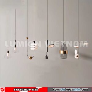 230705. Ceiling light Sketchup 3D Models