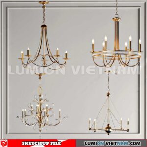 230705. Ceiling light Sketchup 3D Models