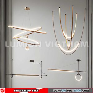230705. Ceiling light Sketchup 3D Models