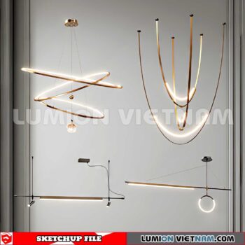 230705. Ceiling light Sketchup 3D Models