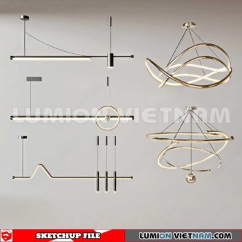 230705. Ceiling light Sketchup 3D Models