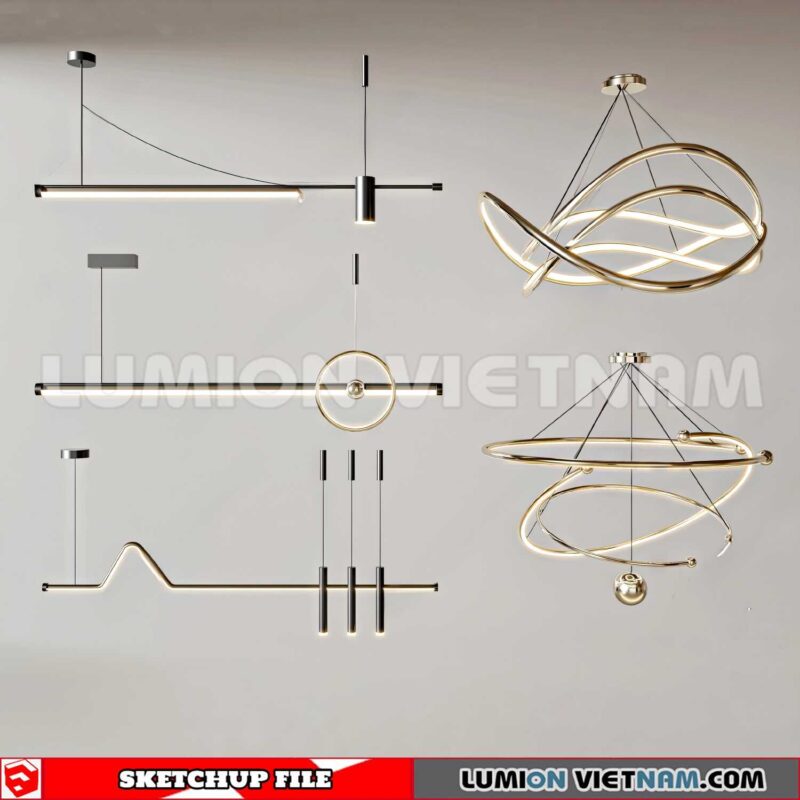 230705. Ceiling light Sketchup 3D Models