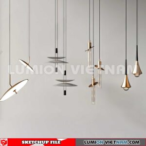 230705. Ceiling light Sketchup 3D Models