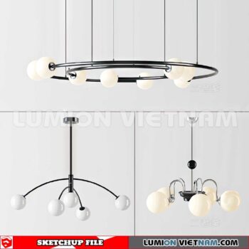 230705. Ceiling light Sketchup Enscape 3D Models