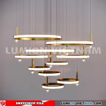230705. Ceiling light Sketchup Enscape 3D Models