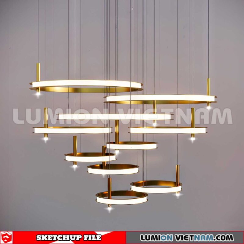 230705. Ceiling light Sketchup Enscape 3D Models