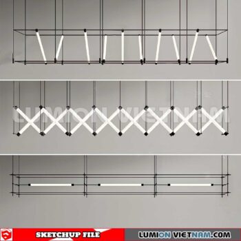 230705. Ceiling light Sketchup Enscape 3D Models