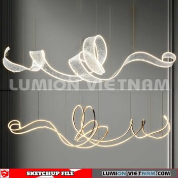 230705. Ceiling light Sketchup Enscape 3D Models