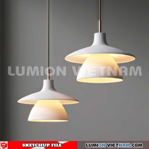 230705. Ceiling light Sketchup Enscape 3D Models