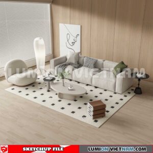 230710. Tea Table Sketchup 3D Models