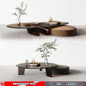 230710. Tea Table Sketchup 3D Models