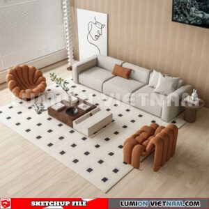 230710. Tea Table Sketchup 3D Models