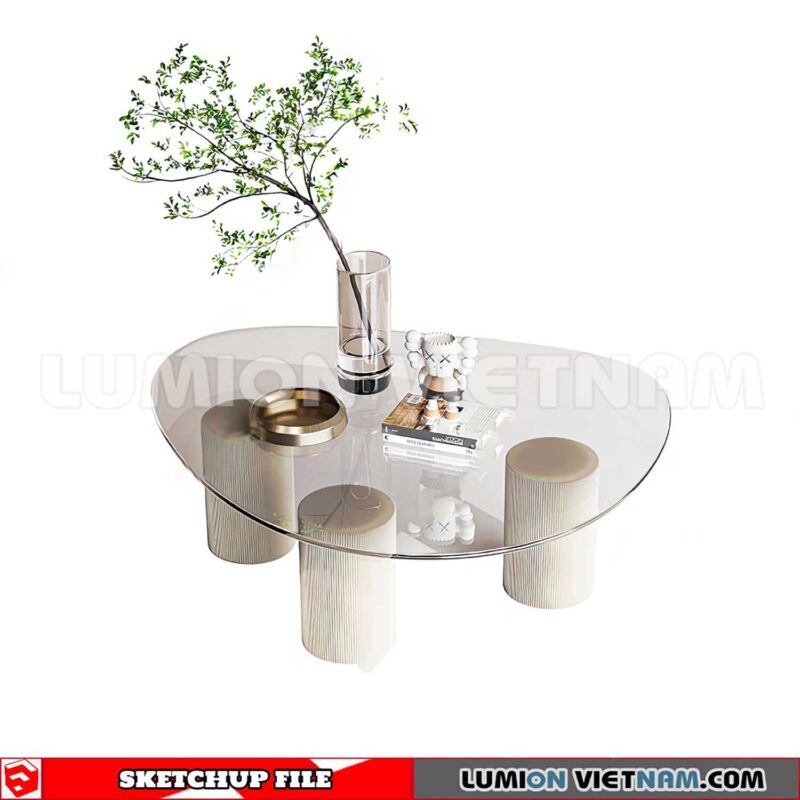 230710. Tea Table Sketchup 3D Models