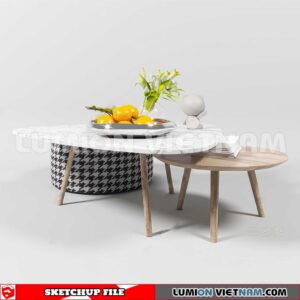 230710. Tea Table Sketchup 3D Models