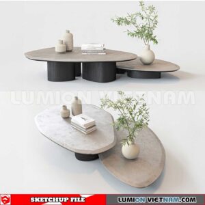 230710. Tea Table Sketchup 3D Models