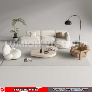 230710. Tea Table Sketchup 3D Models