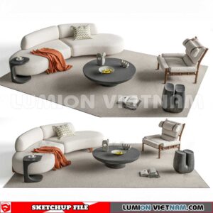 230710. Tea Table Sketchup 3D Models