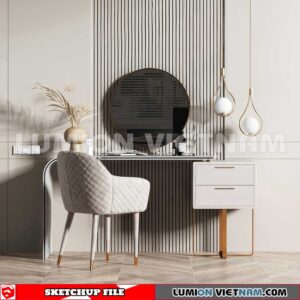 230713. Dressing table Sketchup 3D Models