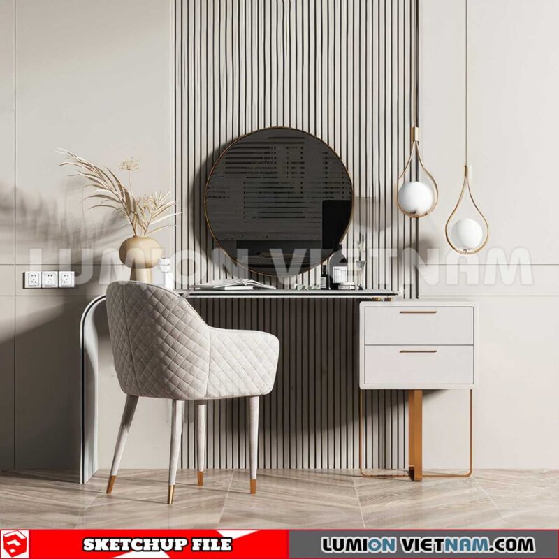 230713. Dressing table Sketchup 3D Models
