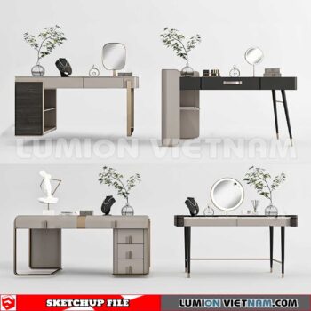 230713. Dressing table Sketchup 3D Models