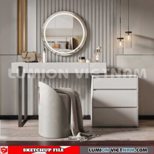 230713. Dressing table Sketchup 3D Models
