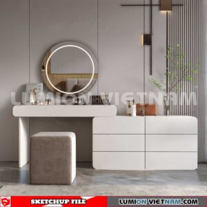 230713. Dressing table Sketchup 3D Models