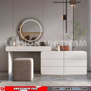 230713. Dressing table Sketchup 3D Models