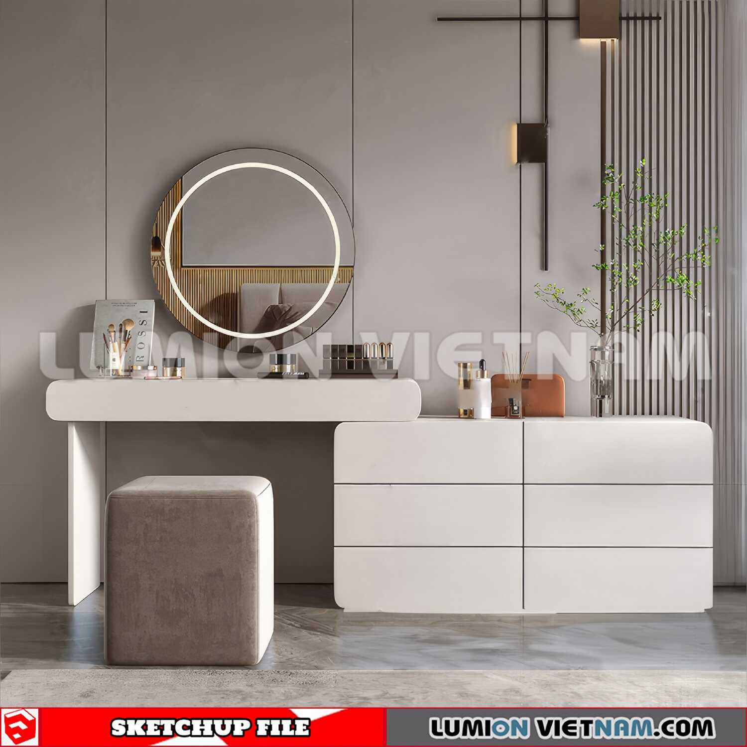 230713-Dressing-Table-(15)-Sketchup-Models