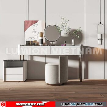 230713. Dressing table Sketchup 3D Models